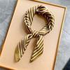 Lenço de Seda Estilo Nórdico Feminino Outono Estiloso Fashionável Versátil Lenço Quadrado Chinês Lenço de Seda Lenço Decorativo