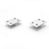 Liga de alumínio de vidro Grampo divisória canto fixo clipe Display Cabinet Glass Connection Clip Clip Laminado não perfurado Combinação Clip