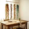 Fornecimento Direto da Fábrica Bestseller de Natal 1,8m Folha de Eucalipto Flor de Chá Pequena Flores Artificiais para Decoração de Arranjo Floral Caseiro