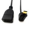 Cabo HDMI fêmea para micro HDMI Cabo HD A-D cabo curvo cabo de dados cabo da câmera para cima e para baixo curva para a esquerda e para a direita