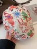 Gorra de Verano con Estampado de Vaca Moda Femenina Diseño de Nicho Estilo Ins Tendencia Retro Gorra de Leopardo Gorra de Calle