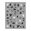 Nuevas pegatinas Redanco 3D planas para Halloween, serie de pegatinas para uñas, DH-743