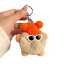 Piel de Conejo Bolsa Pequeña de Bola de Carbón Colgante Mochila Adorno de Muñeca Juguete de Dibujos Animados Llavero de Coche Colgante Personalizado