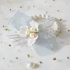 Flor de Muñeca para Dama de Honor de Boda Rosa Rosa Pulsera de Grupo de Hermanas Flor Suministros de Boda Flor de Mano para Grupo de Damas de Honor Boda