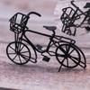 Casa de Boneca modelo de bicicleta de metal BJD mini bicicleta retrô antiga adereços para cena em miniatura ornamentos