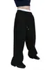 Pantalones Deportivos Tk para Hombre Amazon Europeo y Americano 2025 Cintura con Cordón Pierna Recta Ancha Sueltos Pantalones Deportivos Casuales