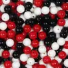 Contas Redondas de Acrílico Coloridas de Natal e Frutas com Furo Reto Acessórios para Montagem de Corrente de Celular e Pulseira Exclusivamente para Fornecimento Transfronteiriço