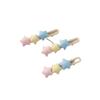Presilhas de Cabelo Estrela Creme Fofas Estrela de Cinco Pontas Simples Presilha de Cabelo para Menina Estilo Coreano Japonês Presilha de Franja Acessório de Cabelo