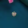 Nuevos Accesorios de Aleación Electroforesis Alta Precisión Gota de Aceite Flor de Ciruelo Cuatro Pétalos Calabaza Doble Colgante Accesorios DIY Estilo Chino Pasador Accesorios para Collares