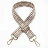 Nueva correa de hombro ancha de 3,8 cm con diseño de jacquard de color y diamantes para mujer, accesorios para bolsos, correa cruzada larga transfronteriza de comercio exterior