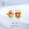 Pulsera con cuentas y collar de cuentas con orificio pasante, de estilo vietnamita, de oro, de larga data, con flores de cuatro pétalos y calabaza de ciervo de nueve colores.