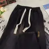 Jeans Retrô de Rua para Adolescentes, Cintura Alta com Design de Cordão, Barra Reta com Caimento, Calça Jeans Longa, Estilo Harajuku Japonês, Masculino