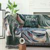 Fabricante Personalizado Al Por Mayor Jacquard Funda de Toalla para Sofá Manta Cobertura Completa Manta Espesa para Sofá Funda de Cojín de Sofá Tapicería Manta de Camping