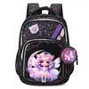 Mochila Escolar Transfronteiriça Modelo Novo de Comércio Exterior Mochila com Casca Dura 3D de Borboleta Desenho Animado para Alunos do Ensino Fundamental Anos 1-3-6