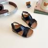 Sandalias Romanas de Estilo Británico Retro para Niñas, Combinan con Todo, Nuevas de Verano 2025, Suela Suave, Sandalias Birkenstock para Niños, Zapatos de Playa