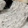Em estoque atacado cor gradiente cabelo longo linha misturada à mão linha DIY artesanal linha grossa cor dos sonhos cachecol de crochê bola de lã