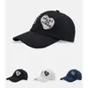Gorra de Béisbol Bordada con Corazón Estilo Coreano Carta de Amor Unisex Primavera Verano Pareja Versátil Sombrero de Sol Hace que la Cara se Vea Más Pequeña Gorra Pico de Pato