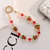 Corrente de Celular de Cristal Shishi Ruyi para Celular Feminino Exquisite de Alto Padrão Pingente de Miçangas Feito à Mão Joia de Pulso Estilo Curto
