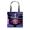 Bolsa de Tote Estampada Tema Super Bowl Transfronterizo 2024 Bolsa de Regalo Portátil Ecológica Bolso de Hombro