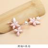 Le Mei Cheongsam Botão Botão Estilo Nacional Pérola Flor de Cerejeira Fivela de Enchimento Chinês Handmade Botão Rígido Hanfu Fivela Decorativa