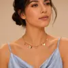 Collar de mariposa con lentejuelas y estrellas, joyería transfronteriza europea y americana, cadena romántica de amor con viento fresco, collar para mujer
