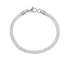 Pulseira de corrente de osso de cobra de aço inoxidável europeia e americana transfronteiriça para homens e mulheres ins simples pulseira de corrente de cobra plana dourada joias atacado
