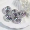 Cuentas de Explosión de Burbujas Acrílicas Coloridas Cuentas Sueltas Accesorios para Tocados Pulseras Collares Hechos a Mano con Cuentas de Grietas