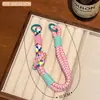 Colgante de Muñeca con Cuerda Trenzada de Colores Accesorios Decorativos Colgantes Cuerda Llavero de Mochila Gancho para Lanyard DIY Venta al por Mayor