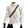 Chaqueta de vuelo casual con cuello alto para hombre, chaqueta coach de primavera y otoño, chaqueta de béisbol de trabajo simple deconstruida de estilo americano de alta gama