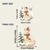 Divertido-f1262 Minimalista nórdico Navidad padre-hijo zorro blanco balcón exterior ventana de cristal embellecimiento del hogar pegatina de ventana UV
