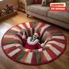 Envío Transfronterizo de Alfombras de Terciopelo de Cristal Navideñas Resistentes a las Manchas, al Desgaste y Fáciles de Mantener, para Uso Doméstico en Dormitorios y Salas de Estar, Felpudos Decorativos Antideslizantes
