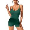 Conjunto de Yoga Enterizo Transfronterizo para Mujer, Shorts tipo Durazno para Glúteos, Ropa Deportiva para Fitness, Espalda Descubierta con Aberturas, Mono de Yoga sin Espalda