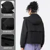 Jaqueta Feminina Curta com Capuz Três em Um, Jaqueta Casual, Jaqueta de Montanhismo à Prova de Vento e Impermeável, Customização de Roupa de Trabalho para Outono e Inverno