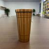 Taza con Popote de Acero Inoxidable, Taza de Café con Rosca, Taza Aislada al Vacío de Doble Pared, Taza de Agua Portátil para Coche, Vaso de Vacío, Portátil