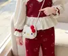 Conjunto de duas peças para meninas, nova coleção outono 2026, estiloso e moderno, com estampa de desenho animado e calças pantalona da moda