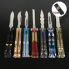 Cuchillo Plegable Modelo Mariposa de Anime Herramientas de Práctica Estudiante Periférico Cuchillo de Mano sin Filo con Estuche de Cuero Venta al por Mayor