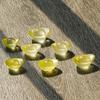Lingote de citrino natural pedra original polido à mão cor bela forma cristal cheio limpo riqueza rolante