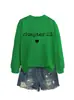 Capítulo 21 Amazon Ebay Sitio Independiente Sudadera Elegante de Moda para Mujer Cuello Redondo Manga Larga Camiseta Interior Exportación
