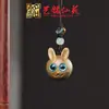 Pingente de Corrente para Celular Sapo de Madeira Arco-Íris Yiming Xianyuan Sandália Criativa de Sândalo Animal Desenho Animado Sapo Ornamento