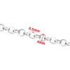 Cadena cerrada de acero inoxidable, cadena plana ovalada, joyería DIY, accesorios de cadena, collar, pulsera, accesorios de soldadura de moda, cadena