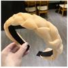 Tiara de Cabelo Torcida em Tela Presilha de Cabelo Popular na Internet Super Fada Fada Coreia do Sul Temperamento Aba Larga Doce Tiara de Cabelo Tiara de Cabelo Trançada Cabelo Prensado