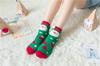 Calcetines Estéreo Dibujos Animados Coral Velvet Calcetines para Ancianos Calcetines de Navidad Alce Media Caña Calcetines de Piso Cálidos Calcetines de Navidad Nuevo Estilo