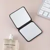 Espejo de Maquillaje Plegable [Portátil] Doble Cara Tapa abatible Cuadrado Mini Espejo para Estudiantes como Regalo