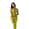 Moda Femenina Europea y Americana 2026 Producto de Exportación Transfronteriza: Vestido Largo Sexy de Metal con Escote en V y Espalda Descubierta, Ajustado