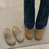 Chinelos femininos Boken outono 2026 novo estilo, com abertura nos dedos, para uso externo, chinelos frescos de outono, sapatos estilo francês Birkenstock com sola grossa