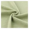 260g Tecido Malha Canelada 2x2 com Fio Yunrou Poliéster Rayon Alta Elasticidade Macio Respirável Tecido para Camiseta de Base Colete