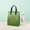 Bolsa Tote Autosellante de Papel de Aluminio Laminado con Logo Personalizado, Bolsa Térmica para Té de Leche, Café y Bebidas, Bolsa Desechable para Embalaje para Llevar