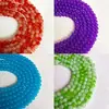 Nuevo Vidrio Imitación Jade Cuentas Sueltas Hielo Transparente Color Puro DIY Pulsera Collar Accesorios Accesorios de Joyería Fabricante Cabello Recto Cuentas Redondas