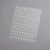 Pegatinas para Uñas, Estrellas Grandes y Pequeñas, Lindas Pegatinas para Uñas, Estilo Japonés Gold, Silver, Black and White Starburst Calcomanías para Uñas Decoraciones