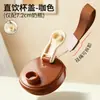 Compatible con Accesorios para Biberones Shixi de 7.2 cm, Tapa de Vaso con Popote para Beber Directo con Asa, Vaso de Aprendizaje para Beber, Vaso de Agua con Tubo Grueso y Tapa abatible